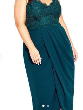 City chic lace tulip hem dress